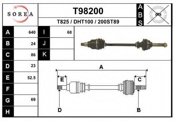 EAI T98200 Приводний вал