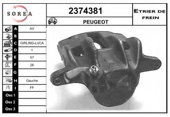 EAI 2374381 Гальмівний супорт