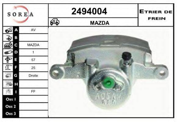 EAI 2494004 Гальмівний супорт