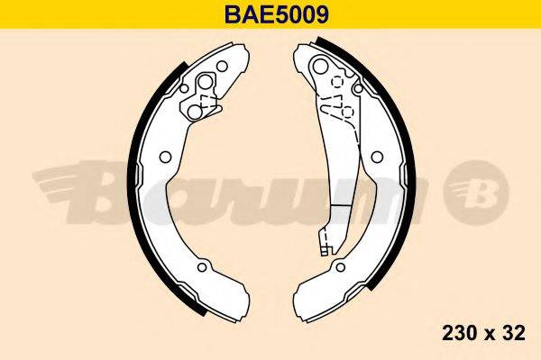 BARUM BAE5009 Комплект гальмівних колодок