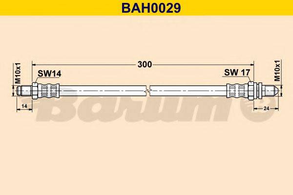 BARUM BAH0029 Гальмівний шланг