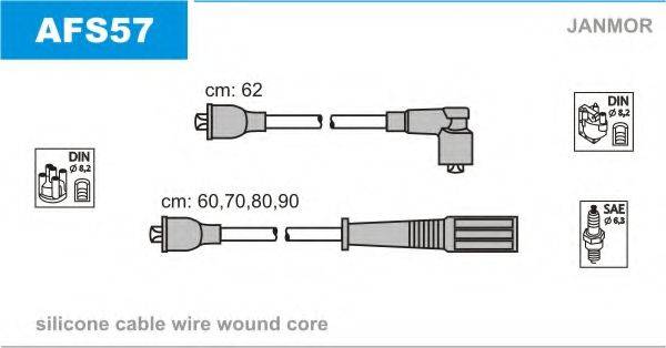 JANMOR AFS57 Комплект дротів запалювання