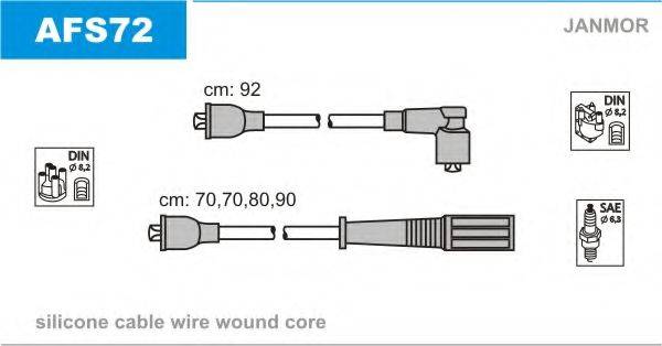JANMOR AFS72 Комплект дротів запалювання