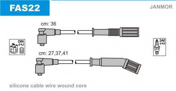 JANMOR FAS22 Комплект дротів запалювання