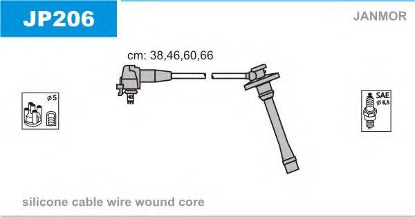 JANMOR JP206 Комплект дротів запалювання
