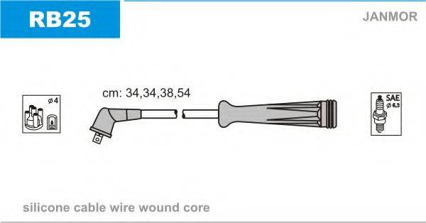 JANMOR RB25 Комплект дротів запалювання