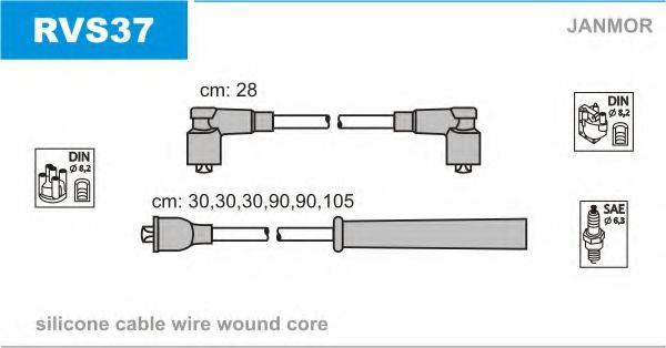 JANMOR RVS37 Комплект дротів запалювання