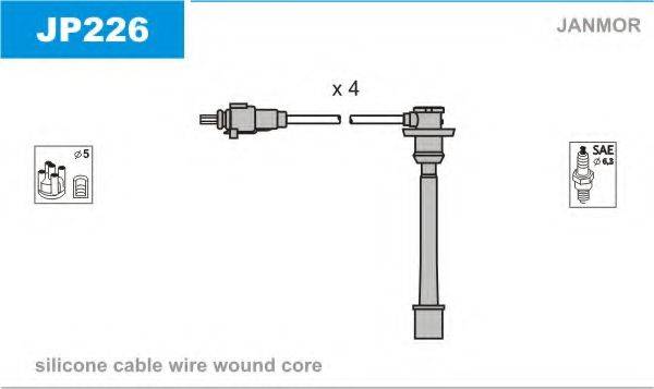 JANMOR JP226 Комплект дротів запалювання