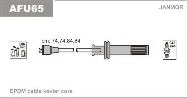 JANMOR AFU65 Комплект дротів запалювання