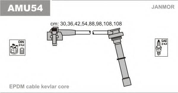JANMOR AMU54 Комплект дротів запалювання