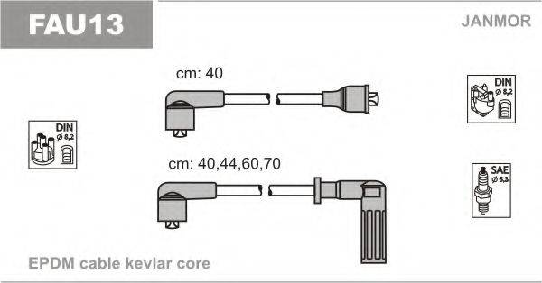 JANMOR FAU13 Комплект дротів запалювання