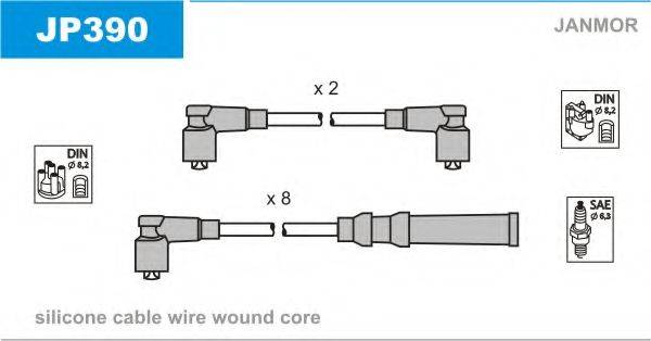 JANMOR JP390 Комплект дротів запалювання