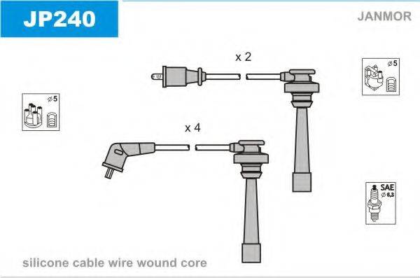 JANMOR JP240 Комплект дротів запалювання