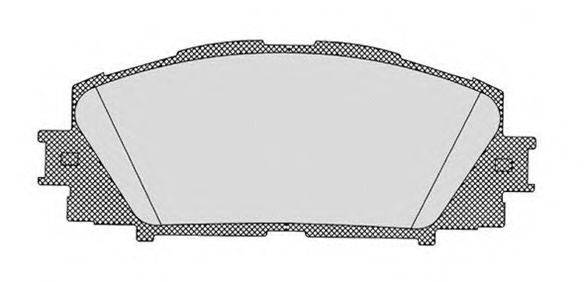 RAICAM RA08630 Комплект гальмівних колодок, дискове гальмо