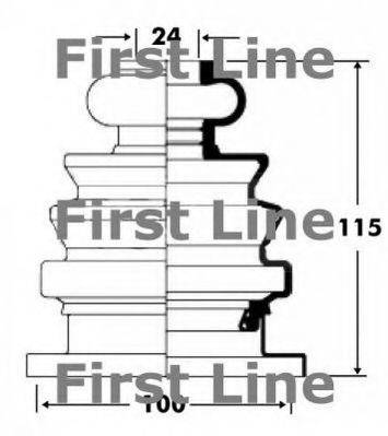 FIRST LINE FCB2677 Пильовик, приводний вал