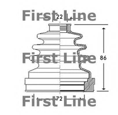 FIRST LINE FCB2782 Пильовик, приводний вал