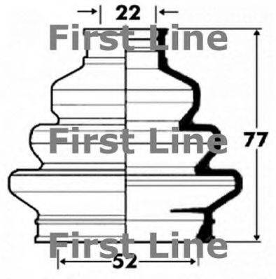 FIRST LINE FCB2884 Пильовик, приводний вал