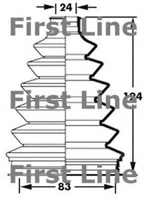 FIRST LINE FCB2383 Пильовик, приводний вал