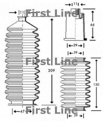 FIRST LINE FSG3204 Пильовик, рульове управління