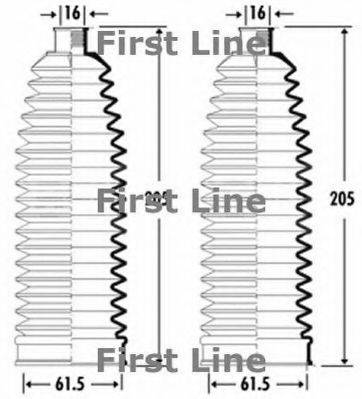 FIRST LINE FSG3264 Пильовик, рульове управління