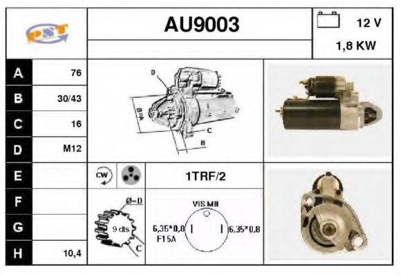 SNRA AU9003 Стартер