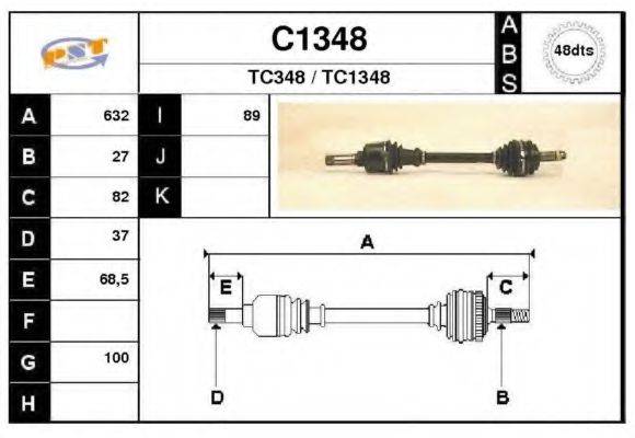 SNRA C1348 Приводний вал