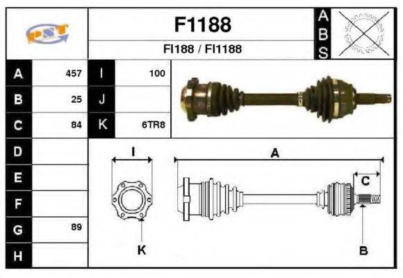 SNRA F1188 Приводний вал