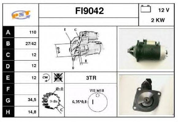 SNRA FI9042 Стартер