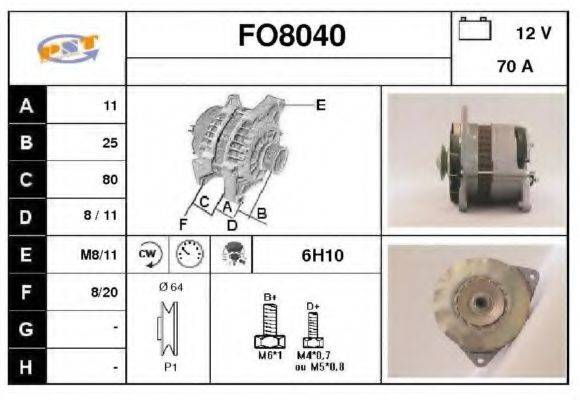 SNRA FO8040 Генератор