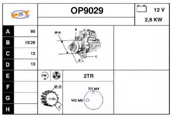 SNRA OP9029 Стартер