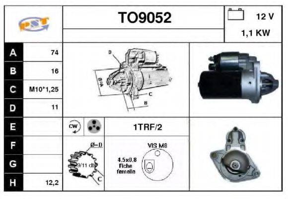 SNRA TO9052 Стартер