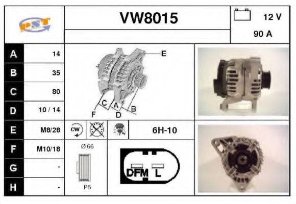 SNRA VW8015 Генератор