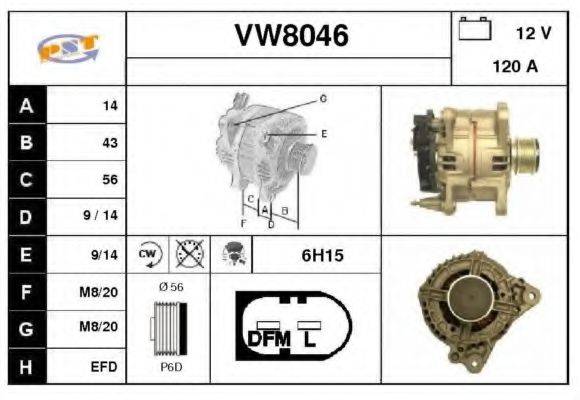 SNRA VW8046 Генератор