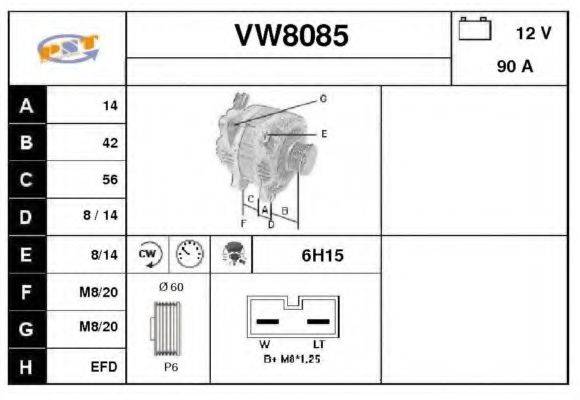 SNRA VW8085 Генератор