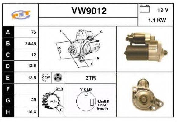 SNRA VW9012 Стартер