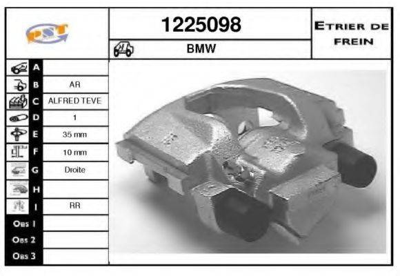 SNRA 1225098 Гальмівний супорт