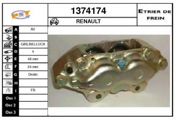 SNRA 1374174 Гальмівний супорт