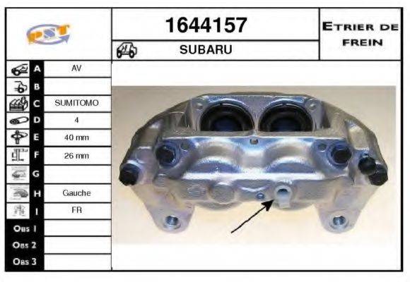 SNRA 1644157 Гальмівний супорт