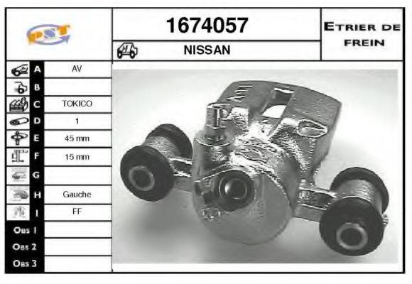 SNRA 1674057 Гальмівний супорт