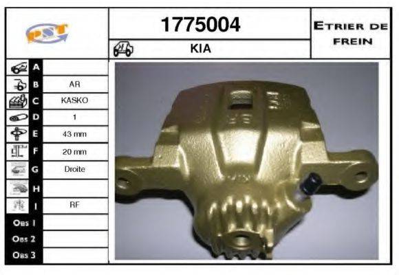 SNRA 1775004 Гальмівний супорт