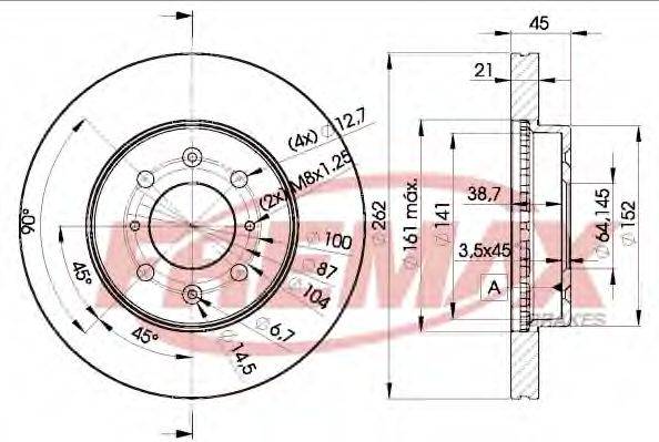 FREMAX BD1700 гальмівний диск