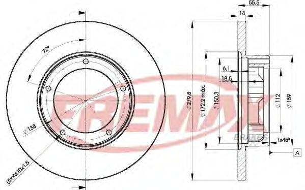 FREMAX BD4269 гальмівний диск