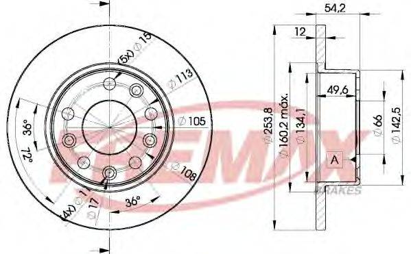 FREMAX BD7307 гальмівний диск