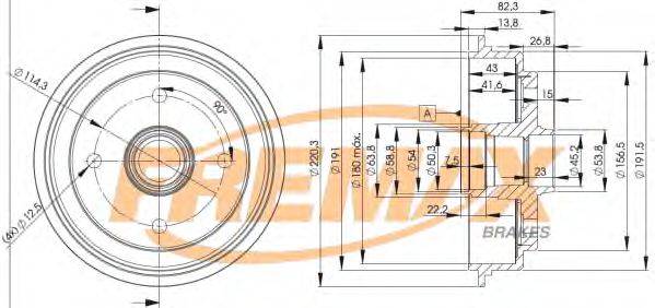 FREMAX BD4006 Гальмівний барабан