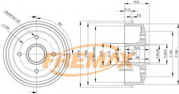 FREMAX BD4727 Гальмівний барабан