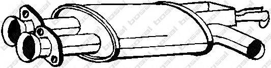 BOSAL 247141 Середній глушник вихлопних газів