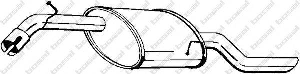 BOSAL 141197 Глушник вихлопних газів кінцевий