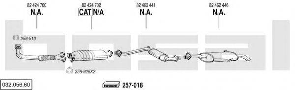 BOSAL 03205660 Система випуску ОГ