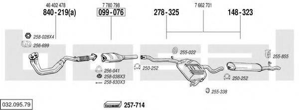 BOSAL 03209579 Система випуску ОГ