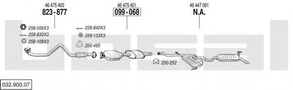 BOSAL 03290007 Система випуску ОГ